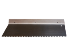 Notched trowel 420mm - 4mm, 5mm ou 9mm