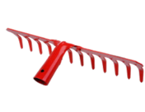 Rake (Red) 14 Teeth Work With Handle