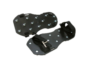 Spiked shoe for resin